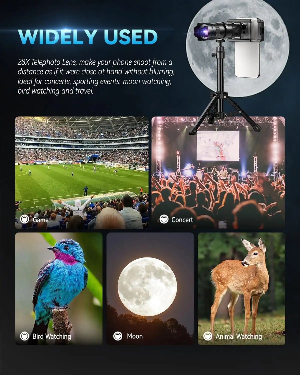 MIAO LAB High Power 28X HD Telephoto Lens with Phone Tripod - 71L2rKpNVGL._AC_SL1500_